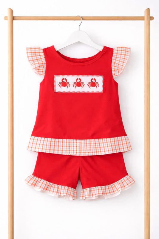 Crab Girl Shorts Set